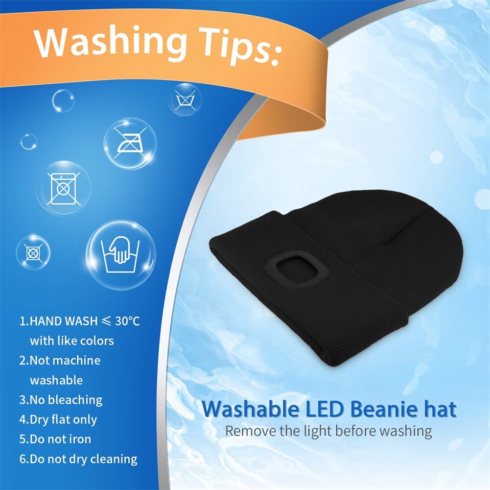 MAGT Draagbare LED-Hoofdlamp - Clip-On Hoedlamp Met 3 Modi, Mini Schijnwerper Voor Buiten, Wandelen En Noodgevallen (Zwart)