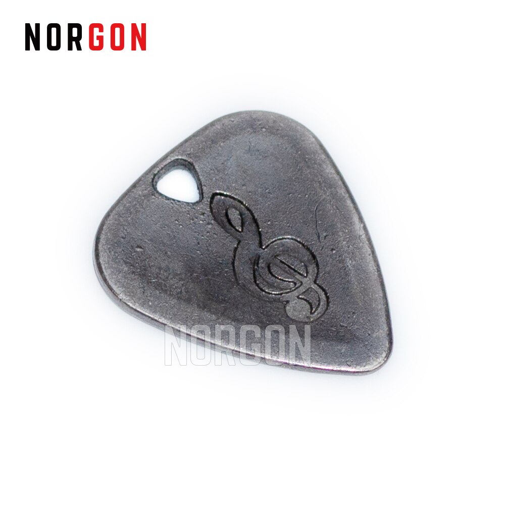 Norgon Metal Guitar Picks Durable Stainless Steel Thin Mediator Guitarra Acoustic Electric Guitar Bass Rock