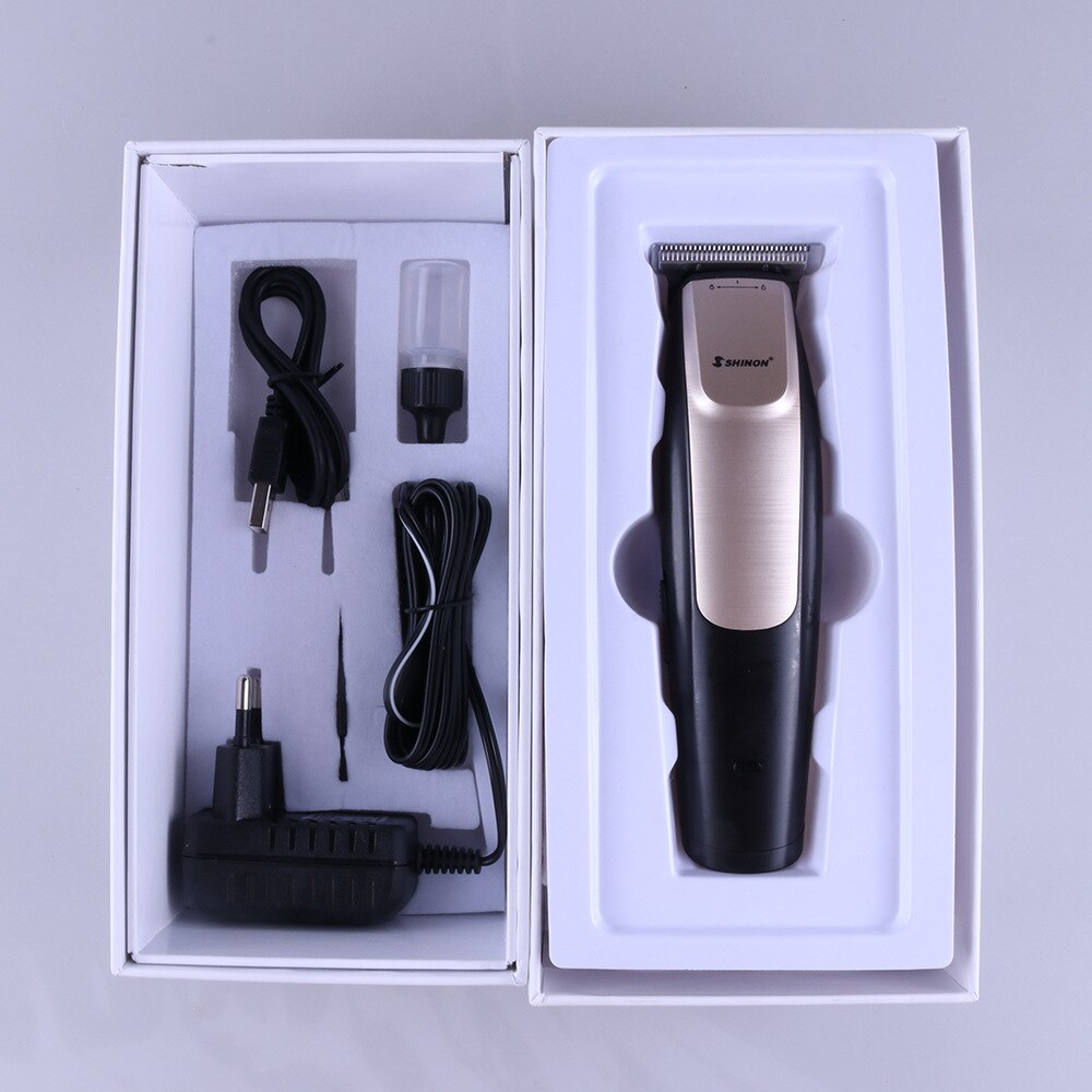 SHINON Oplaadbare Elektrische Haar Snijder Tondeuse Draagbare Baard Trimmer Universele Kapper Kapsel Tool haar clippe