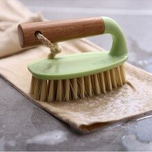 14.5*9.5cm skurebørste husholdningsvask børste jern form renere hjem køkken badeværelse toilet badekar gulv vinduespudsning