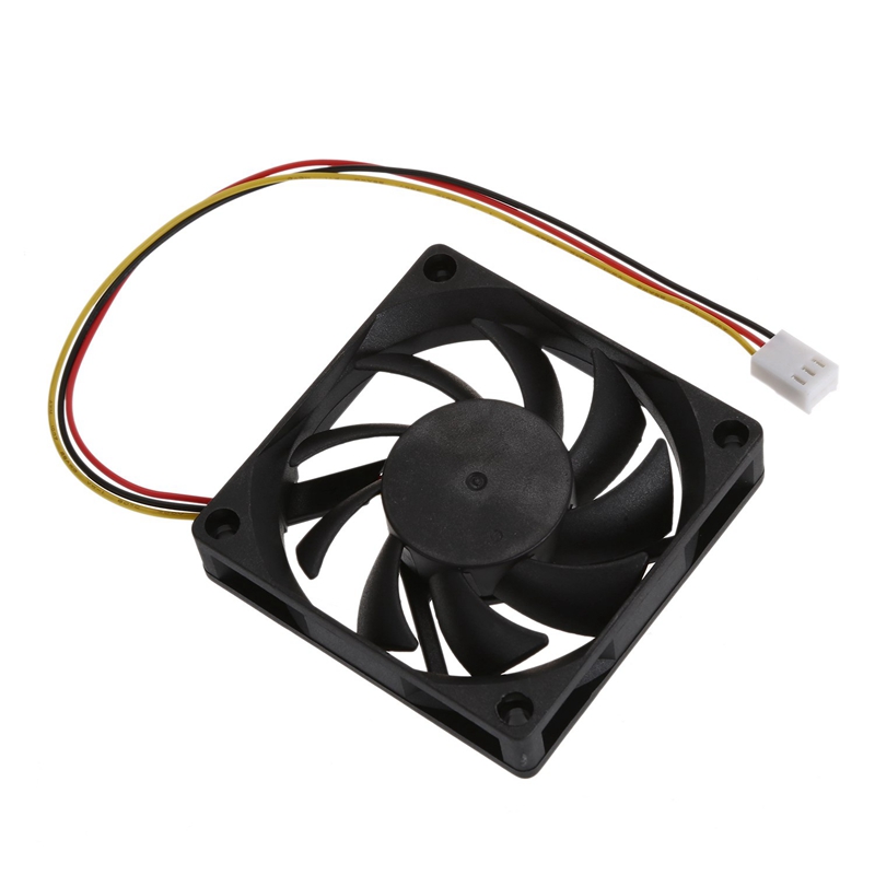 70X70mm 12V 3-Pin PC Computer Case CPU DC Brushless Cooler Cooling Fan Black With Internal 12V 3 Pin CPU Fan Cooler Fan