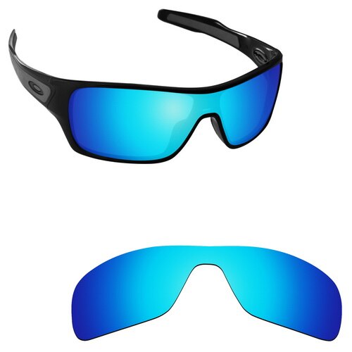 ToughAsNails Polarisierte Ersatz Linsen für Oakley Turbine Rotor Rahmen-Sorten: Blue Mirrored