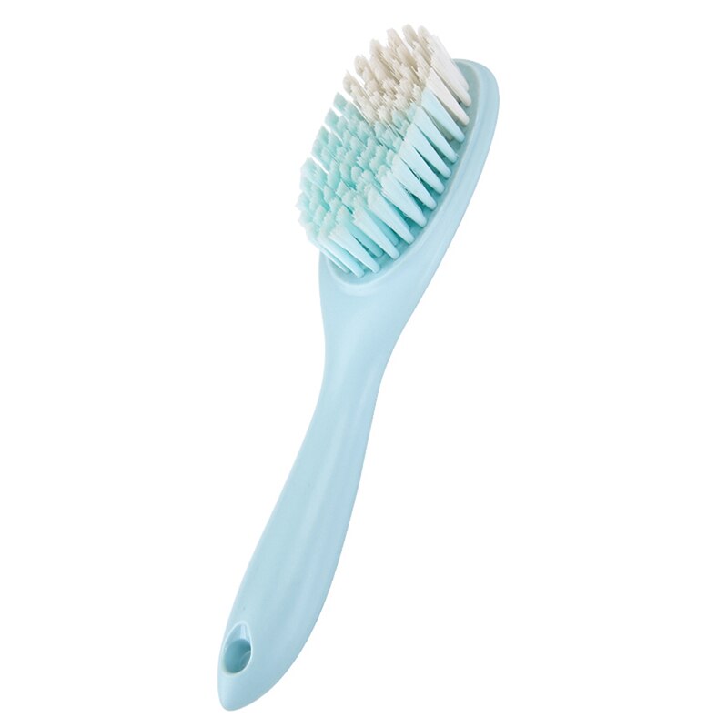 Multi-function Brush Handle Boot Cleaner Portable Shoe Cleaning Kit Laundry Tool Home Floor Brushes Shoe Cleaning Care Brush: Blue Shoe Brush