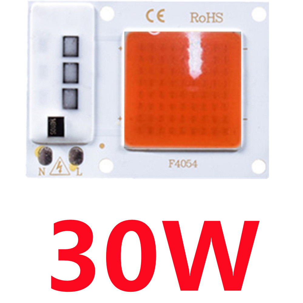 Chip de luz LED COB de espectro completo AC 220V 10W 20W 30W 50W-100W sin necesidad de controlador para el crecimiento de plántulas de flores iluminación de plantas: Verde / 30 W
