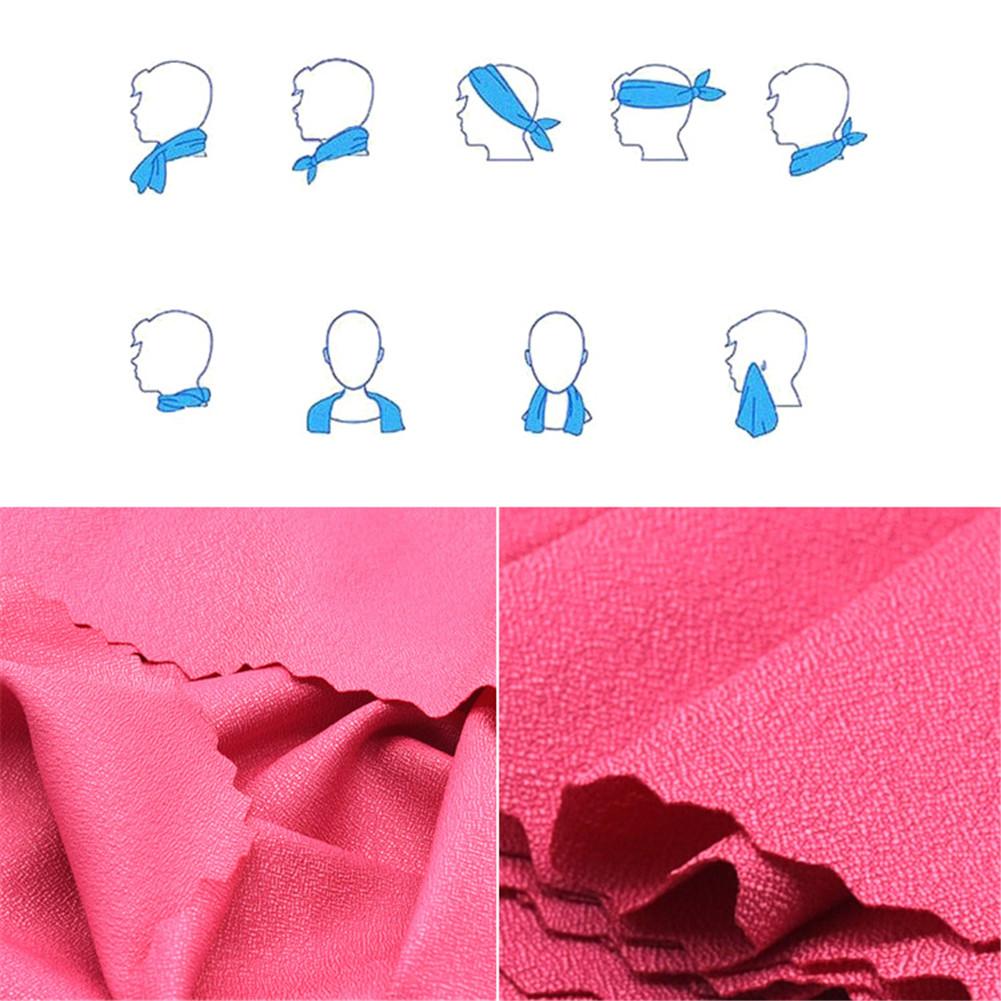 Serviette Portable à séchage rapide en microfibre de Gel de silice, serviette de Sport de plein air, de Gym, absorbant l'hypothermie, froide