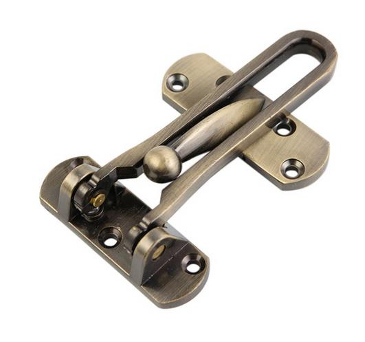 Hardware Security Door Bolt Front Door Locks for Kids, Home Reinforcement Lock for Swing-in Doors: C