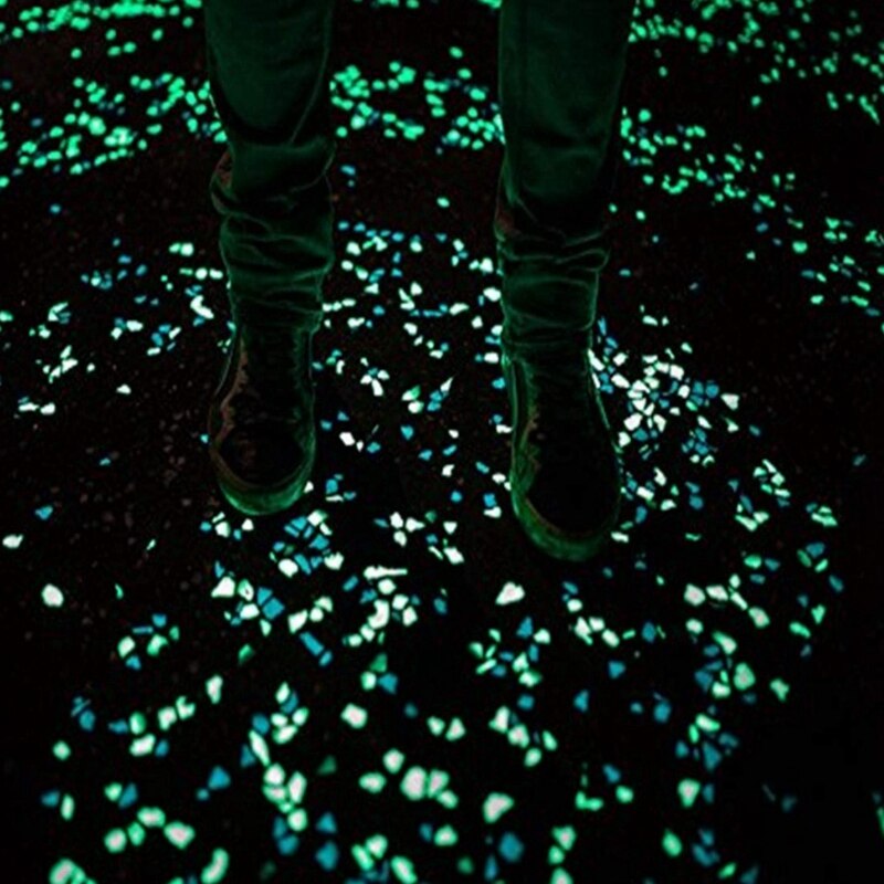 100Pcs Kleur Lichtgevende Steen Villa Tuinieren Aquarium Landschap Pebble Kunstmatige Lichtgevende Steen