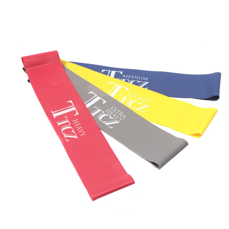 4 Pcs/Set Resistance Loop Exercise Fitness Bands for Yoga Strength Training Pilates Calisthenics WHShopping