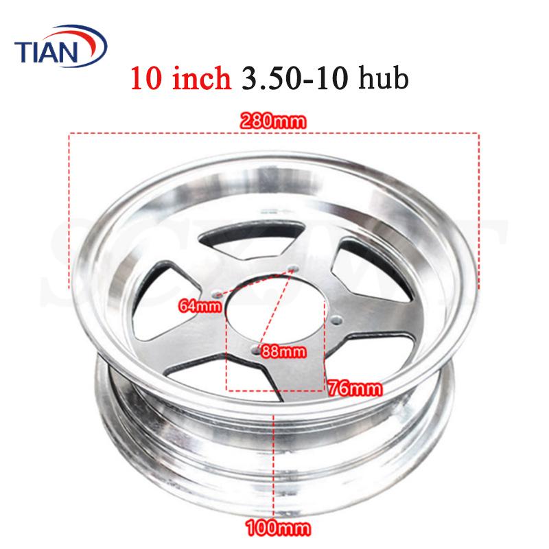 8/10/12 Inch Alloy Wheel Hub Aluminum 2.75-8 3.
00-8 2.75-10 3.00-10 3.50-10 4.00-10 4.50-12 for Monkey Bike Small Motorcycle: Gold