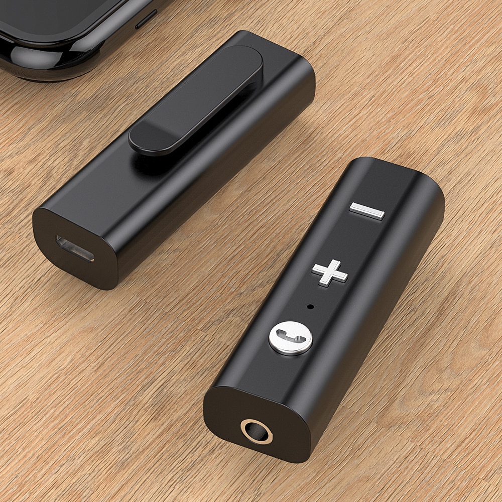 Kebidu Bluetooth 5,0 Empfänger kabellos Adapter Universal- 3,5mm Jack Bluetooth Wagen Bausatz Aux Audio- Musik Absender Für Kopfhörer