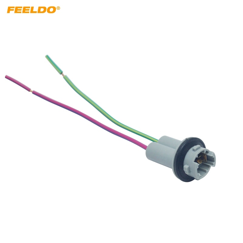 FEELDO 1PC Auto T15 W16W LED Licht Adapter Base Socket Connector T15 Reverse Lamp Houder Adapter Voor Auto Vrachtwagen styling # AM5965