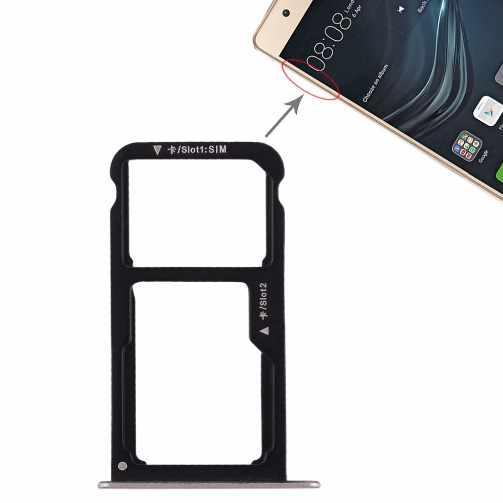 Ipartsbuy Sim Card Tray + Sim Card Tray / Micro Sd-kaart Voor Huawei P9 Lite