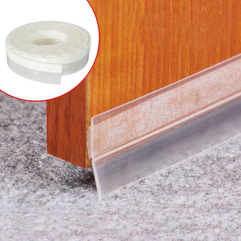 Transparante siliconen deur en raam deurnaad onderkant deurstrip voorruitafdichtingsstrip isolatie afdichtingsaccessoires stof  s2 f 9