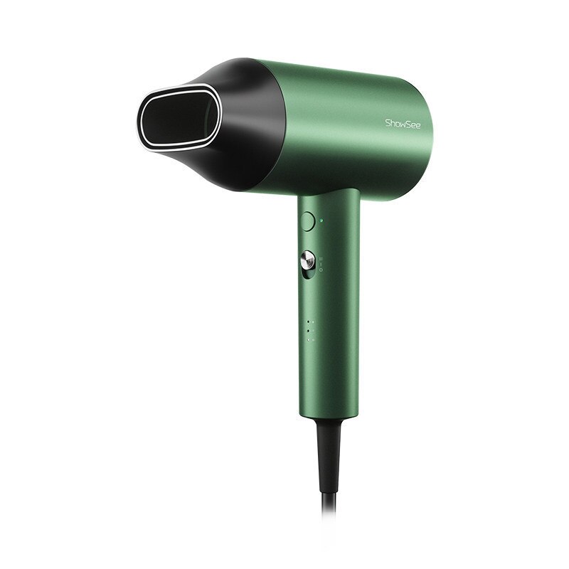 Negative Ion Blower Professinal Care Quick Dry Hair 1800W Portable Hairdryer Diffuser: Green