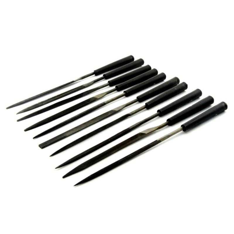 10 Stuks Naaldvijlen Set Hout Rasp Bestanden Houtbewerking Metaal Glas Stone Juwelier Carving Gereedschap Metalen Filing Mini Hand Hobby gereedschap