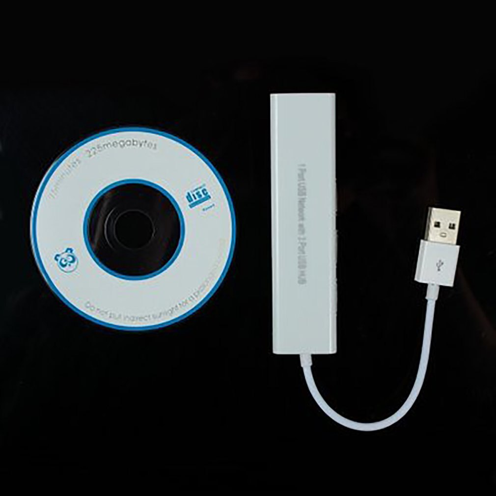 Usb de alta velocidade 2.0 para rede lan ethernet rj45 conversor de adaptador com 3 portas usb 2.0 hub adaptador usb hub para windows 7/8
