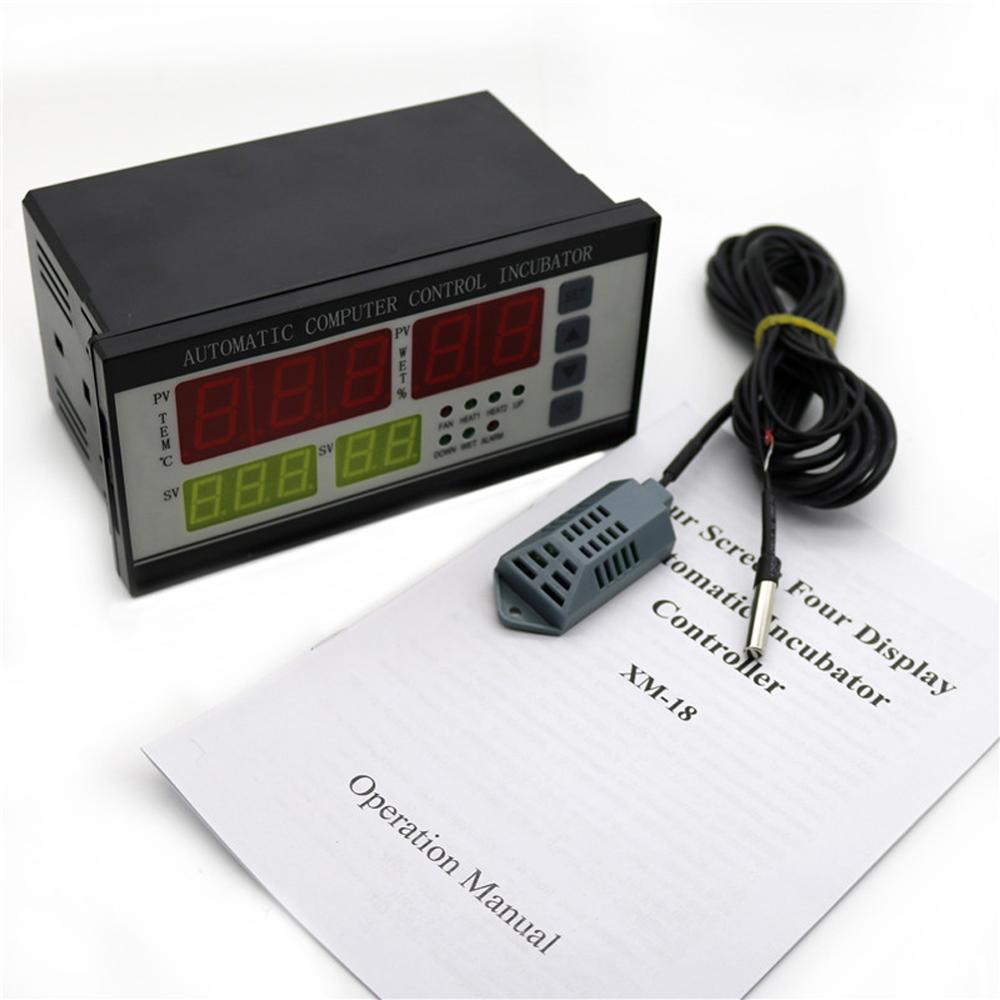 110V/220V XM-18 Incubator Controller Multifunctional Automatic Temperature and Humidity Controling Thermostat