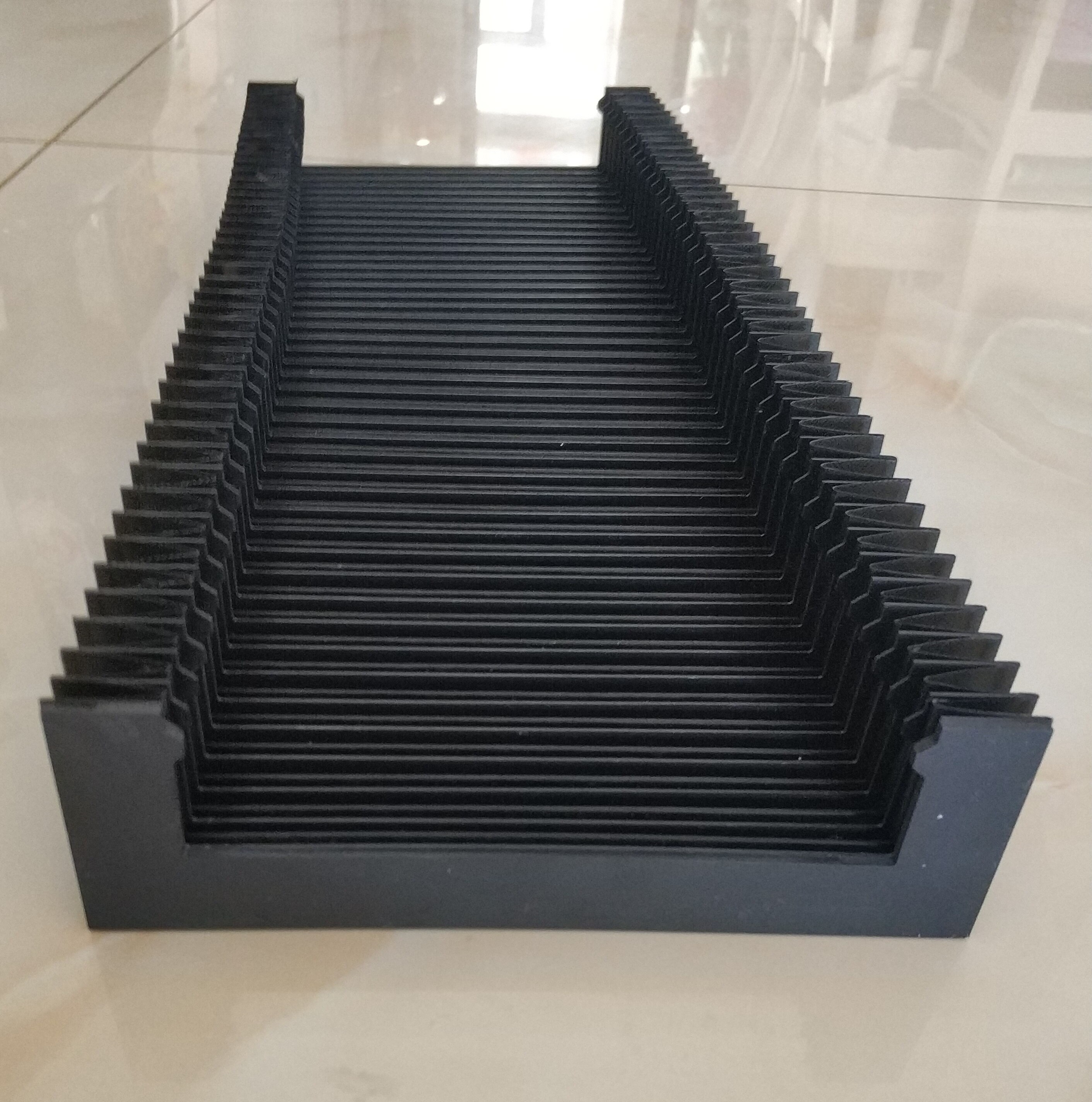 Bellows for machine vertical axis, width 203 mm x Height 58 mm x Lmax 623 mm