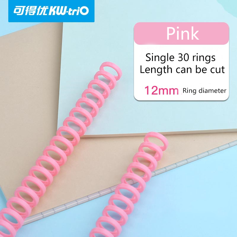 30 Hole Loose-leaf Plastic Binding Ring Spring Spiral Rings for 30 Holes A4 A5 A6 Paper Notebook Stationery Office Supplies