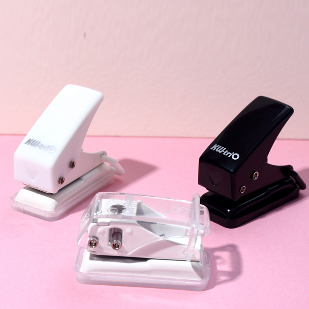 Single Hole Punching Machine Mini Punching Machine Loose-leaf Punching Machine For School Scrapbooks Paper Crafts Stationery