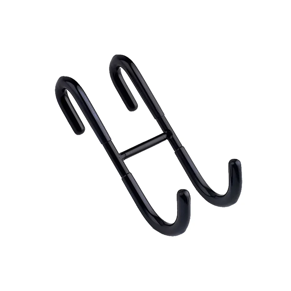 Gancio per porta della doccia in acciaio inossidabile sopra il gancio per porta in vetro senza telaio per asciugamani da bagno, portaoggetti per tergipavimento a sfera pulita a forma di S: Bronzo
