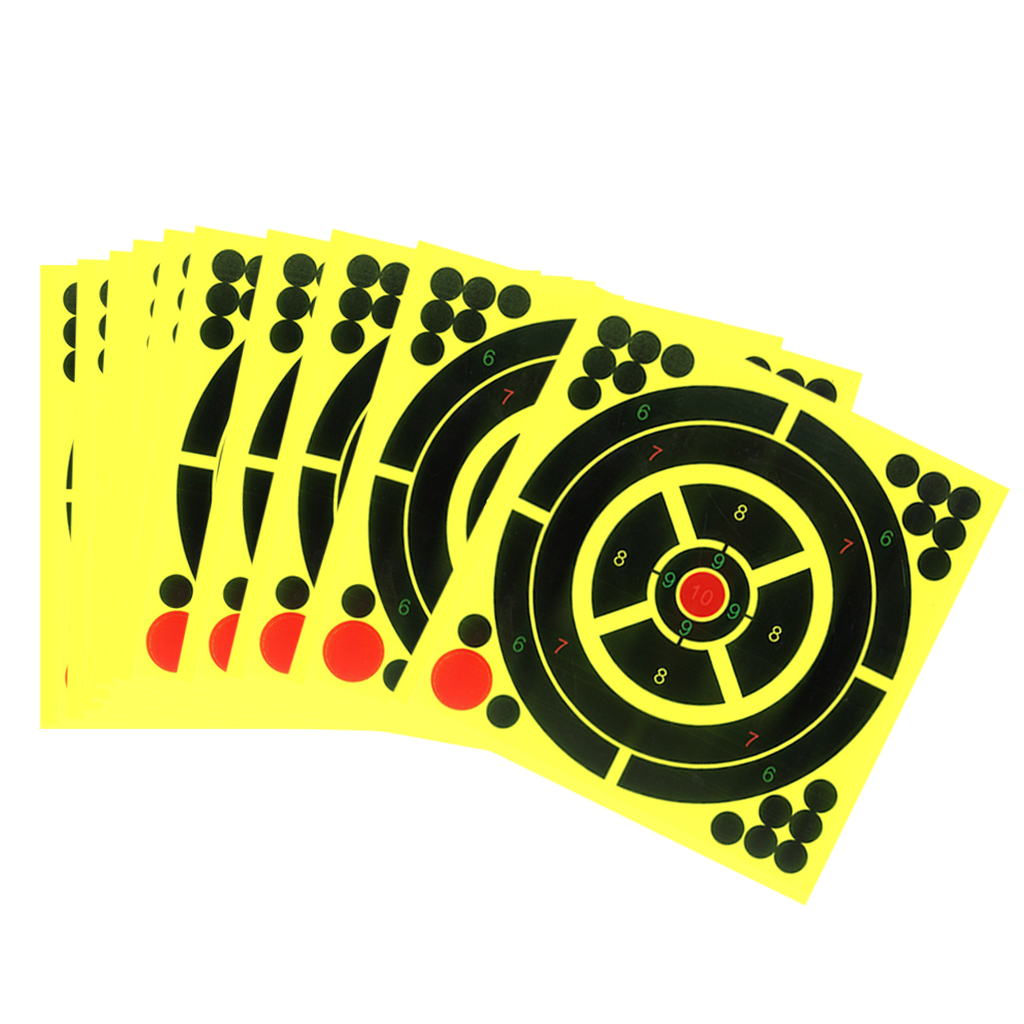 10 lot Self-Adhesive Shooting Targets 8x8inch for ... – Vicedeal
