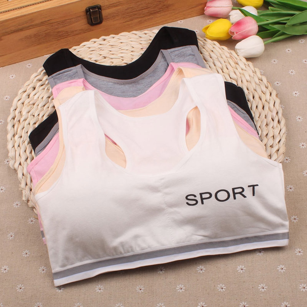 Kindermeisjes ondergoed bh vest kinder yoga ondergoed sportondergoed kleding babymeisje vest sportshirt top katoen