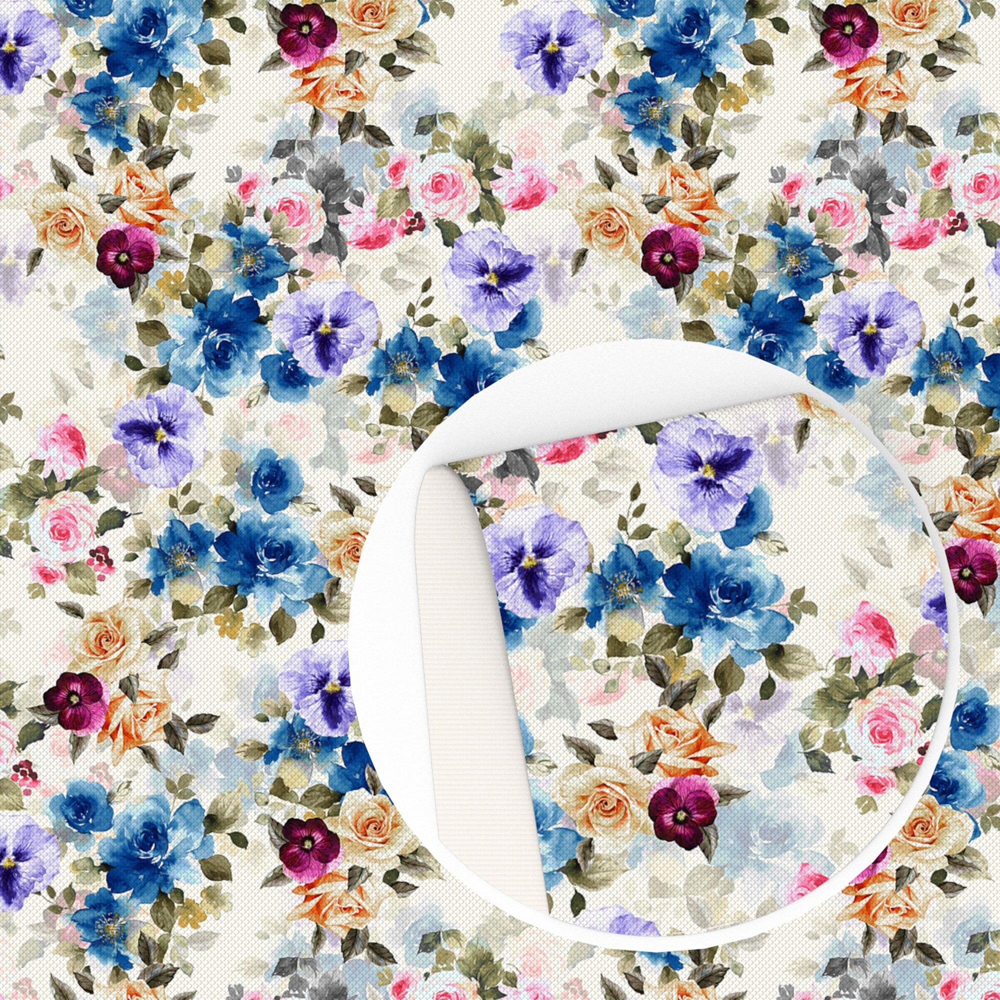 Flower Series Faux Leather Spring PVC Synthetic Leather A4 size DIY Earrings Bow Bags Material Vinyl Fabric,1Yc16604: 1128843