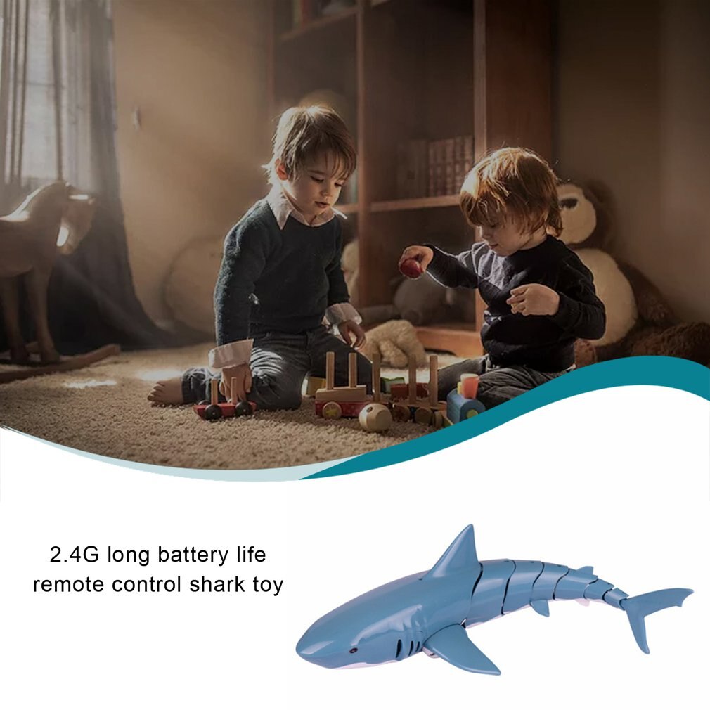 Mini RC sous-marin 2.4G à distance petits requins télécommande jouet avec câble Usb électrique poisson jouet grand pour enfants enfants