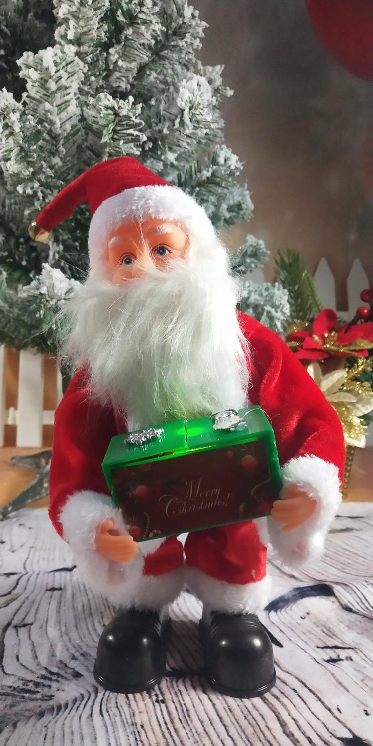Kreative Weihnachten Reiten Hirsch Mit Musik Santa Plüsch Elektrische Spielzeug Weihnachten Dekoration Ferien freundlicher: K