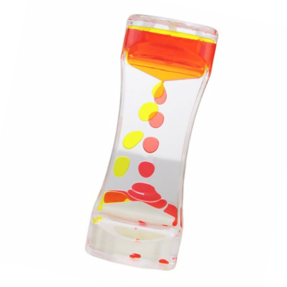 Slim Waist Liquid Motion Bubbler Timer Desk Two-color Action Liquid Timer