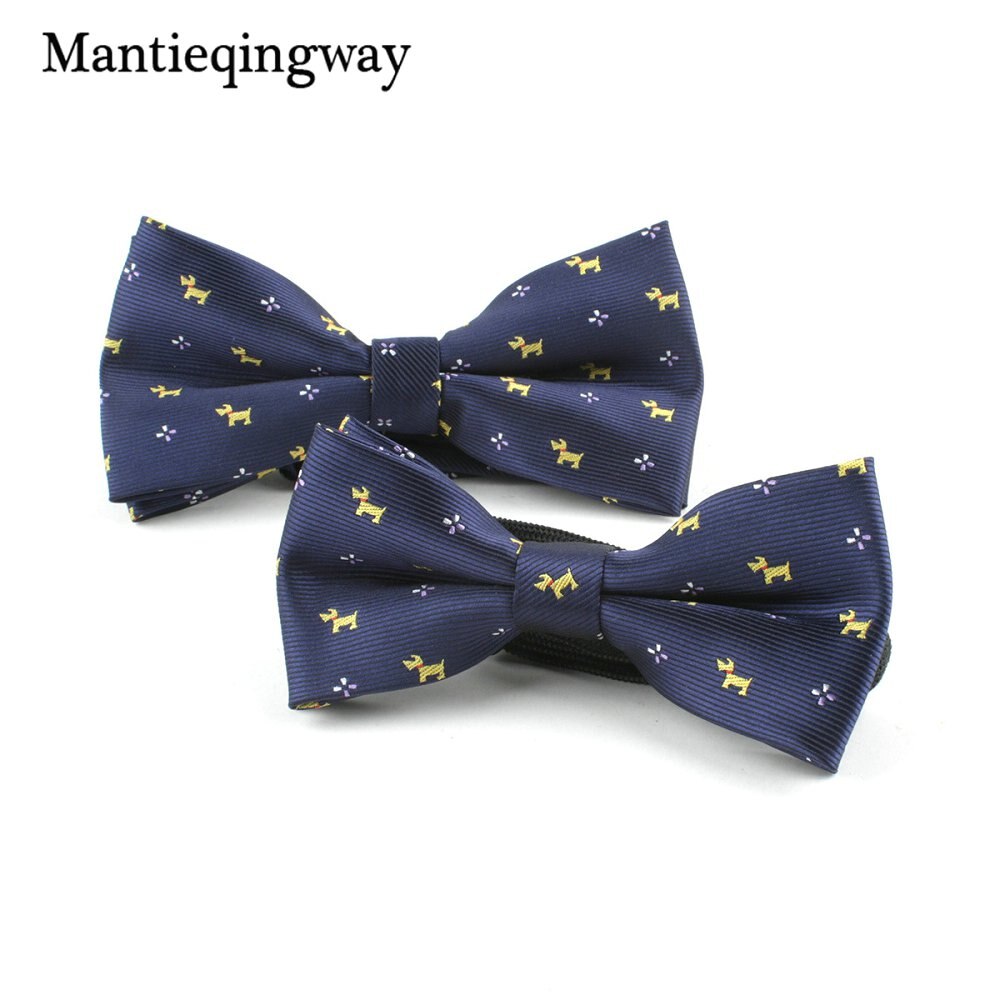 Poliéster adultos niños arco juegos de lazos para hombres animales patrón pajarita para niños camisas de boda Bowknot Cravats: 035