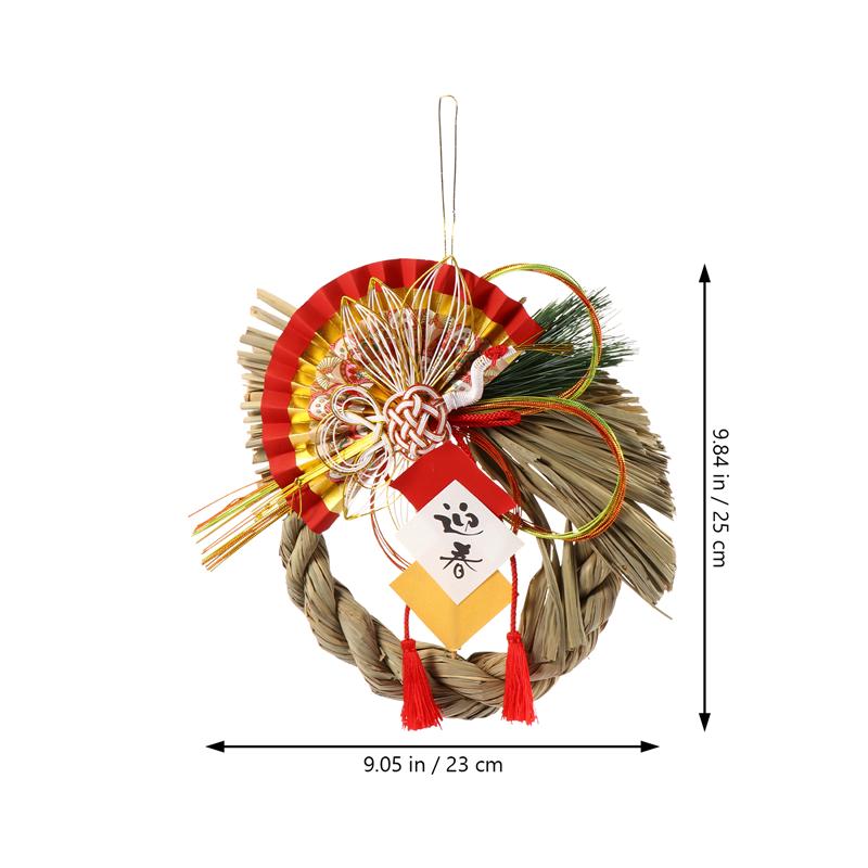 Creatieve Gras Gebreide Hanger Sushi Restaurant Decoratieve Muur Deur Opknoping Japanse Stijl Sushi Restaurant Stro Hanger Decor