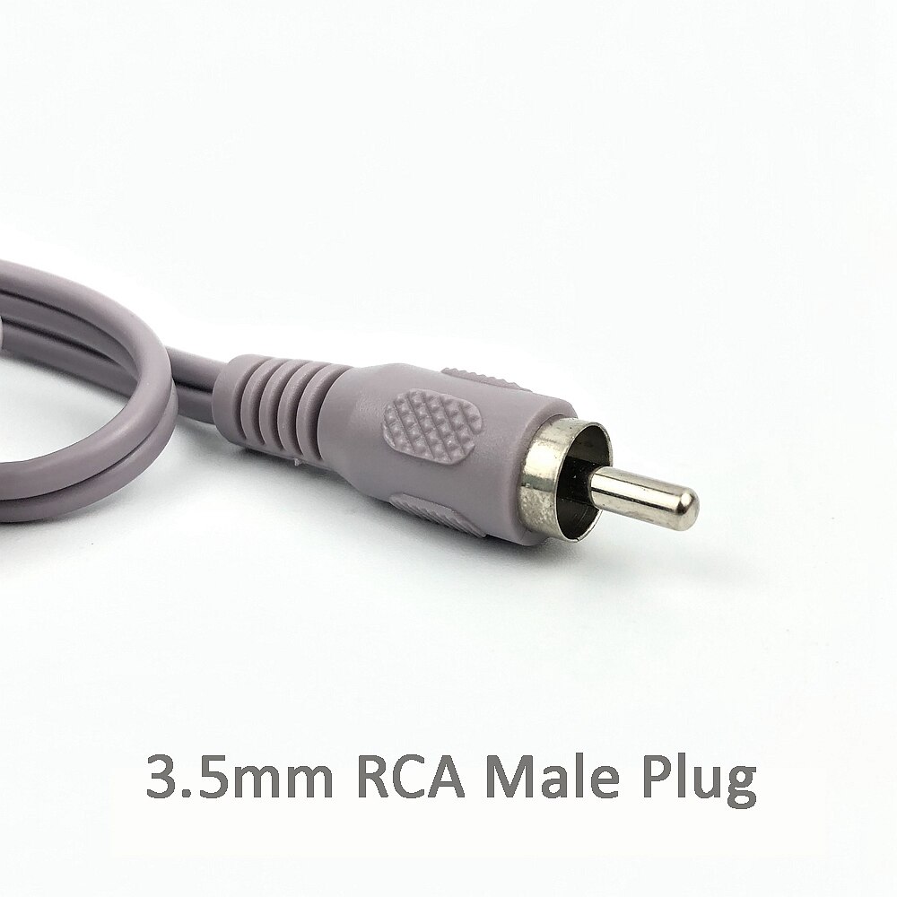 Cable de enchufe RCA con 4 enchufes de salida EMS, Parche de electrodo, Microcuttent, estimulador muscular elástico, almohadillas de electrodos de silicona