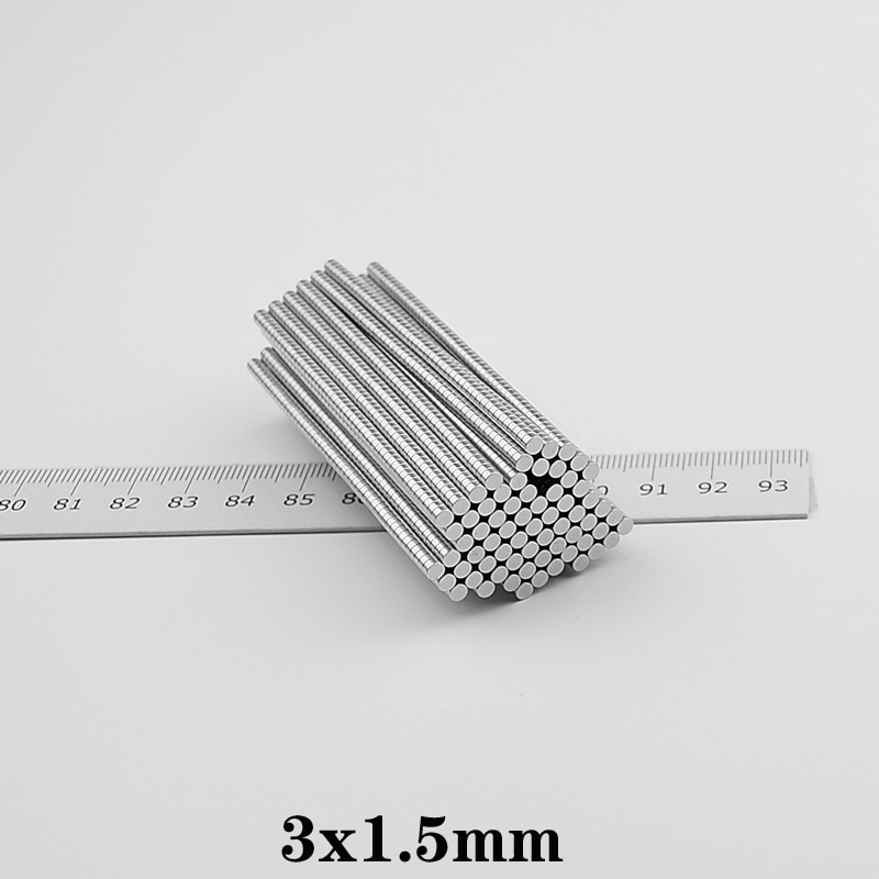 100 ~ 10000 Stuks 3X1.5 Mm Krachtige Magneten 3 Mm X 1.5 Mm Permanente Kleine Ronde Magneet 3X1.5 Mm Dunne Neodymium Magneet Super Sterke 3*1.5