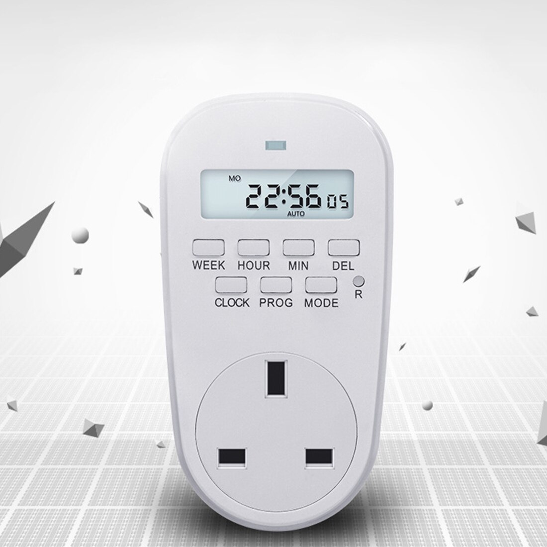 EU /US/ UK Plug Smart Power Socket Digital Timer Switch Energy Saving Adjustable Programmable Setting of Clock/ On/ Off Time