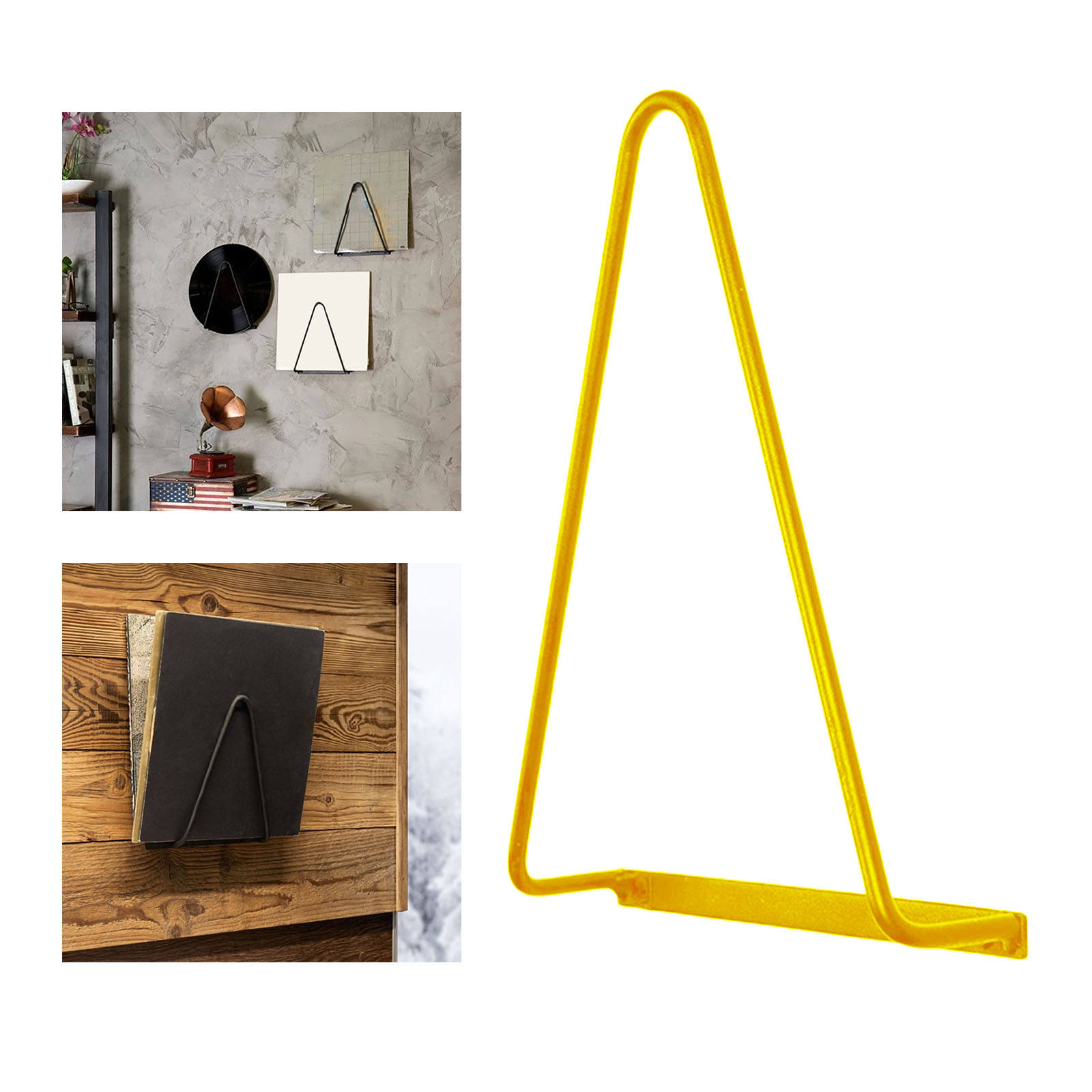 Étagère murale en vinyle noir, support de rangement pour enregistrement: Golden