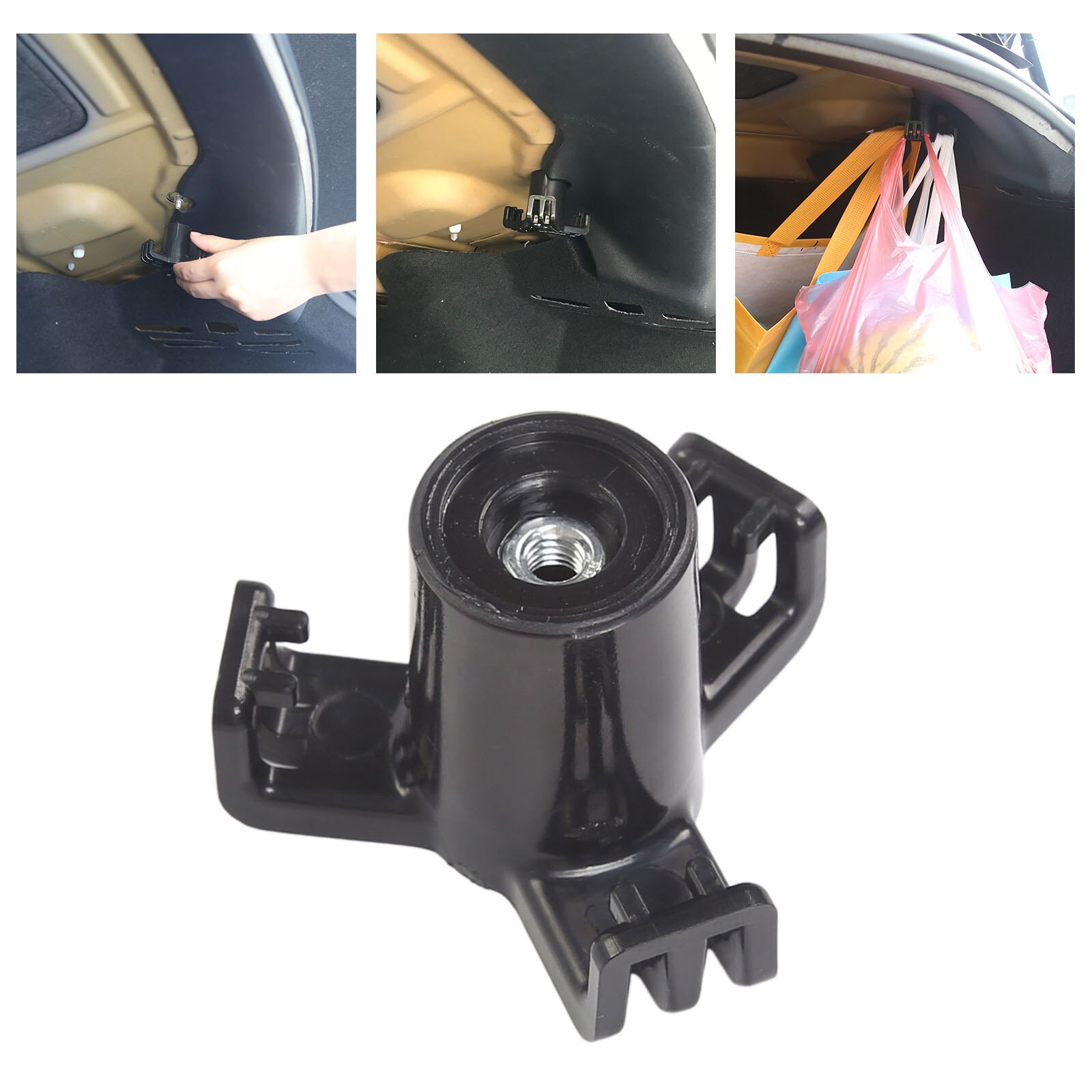 1Pcs Kofferbak Tas Haken Voor Tesla Model 3 Kofferbak Organizer Clip Bolt Cover Trunk Bag Cargo Haak Kofferbak Boodschappenzakken tas Haak