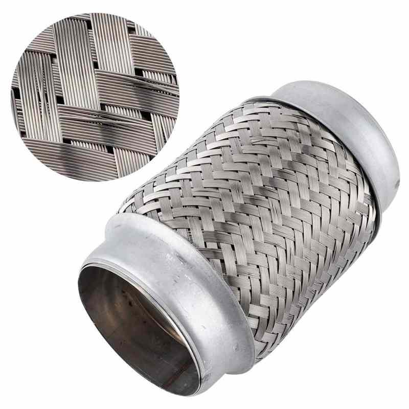stainless pipe exhaust pipe connector Auto Stainless Steel Exhaust Flexible Pipe Repairing Replacement Tube 150x76mm/6x3in