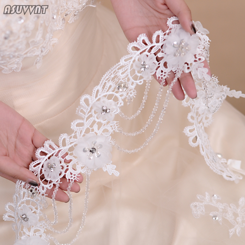 Luxus Kristall Set Kette Schulter Hochzeit Kleid Zubehör Braut Hochzeit Blume Strass Appliques Spitze Schal Für Dame Mädchen