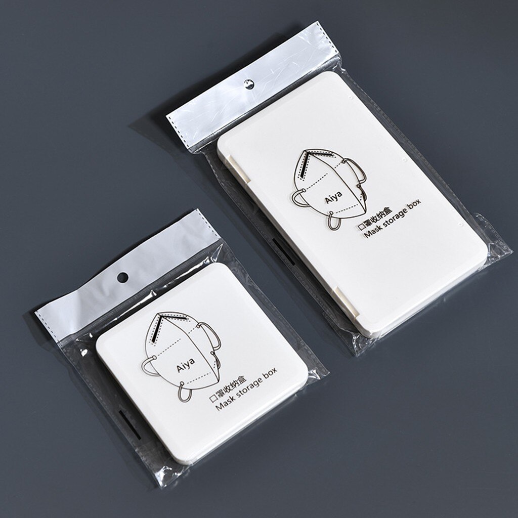 Mask Storage Box Mask Save Portable Storage Box With Lid That cute cartoon Can Carry Masks Organizer boîte de masque enregistrer