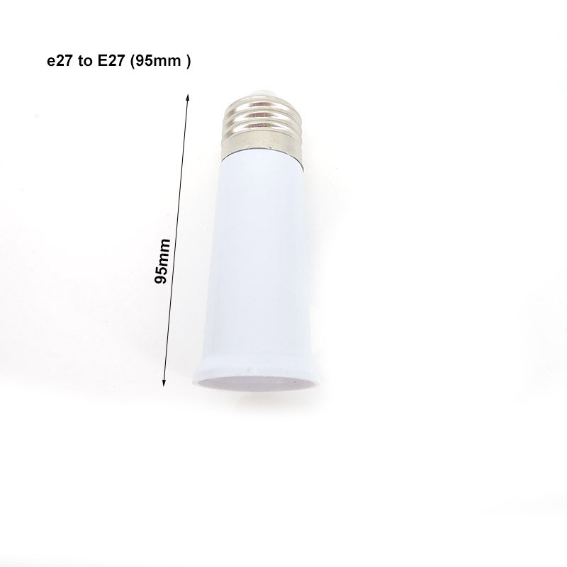 E27 To E27 LED light Lamp bulb Base Socket Screw Extension power Holder Converter Flexible E27-E27 Retardant Adapter V27: Blue