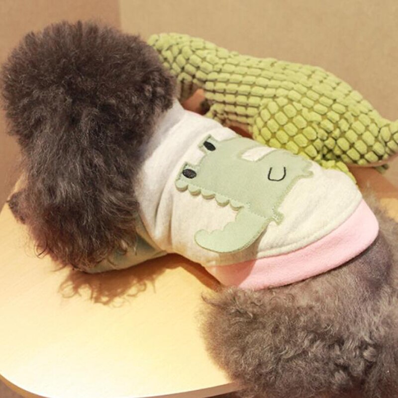 Huisdier Kleren Hond Hoodies Dinosaurus Hond Jas Hoodies Leisure Hond Sweatshirts Voor Kleine Kat Honden Franse Bulldog Kleding Yorkie