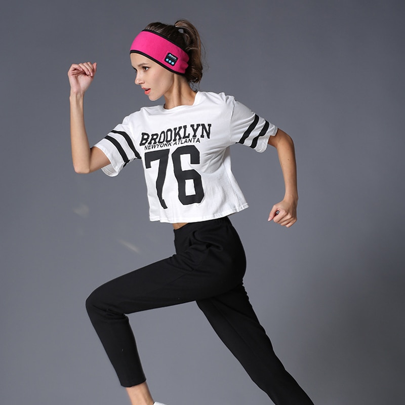 Bluetooth muziek hoofdband gebreide slaap hoofddeksels hoofdtelefoon luidspreker headset afneembare sportheadset hoofdband