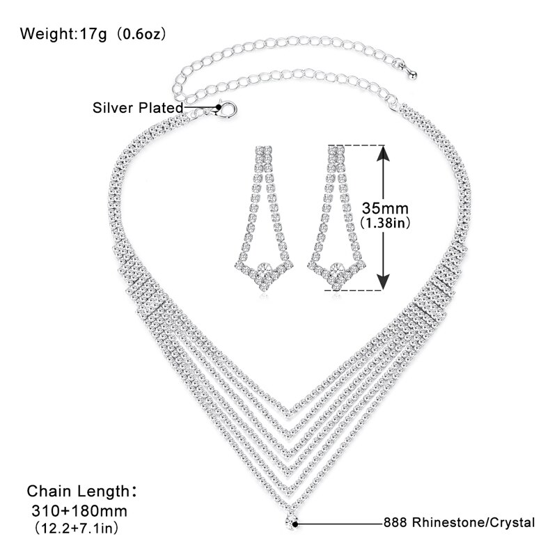 Mecresh Strass Bruiloft Sieraden Sets voor Vrouwen Afrikaanse Kralen Sieraden Set Luxe Crystal Bridal Ketting Set Accessoires TL551