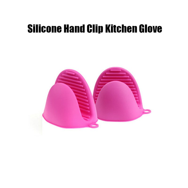 TTLIFE Silicone Kitchen Organizer Insulated Heat Pot Clips Microwave Oven Gloves Plate Clip Anti-scald Thicken Kitchen Glove