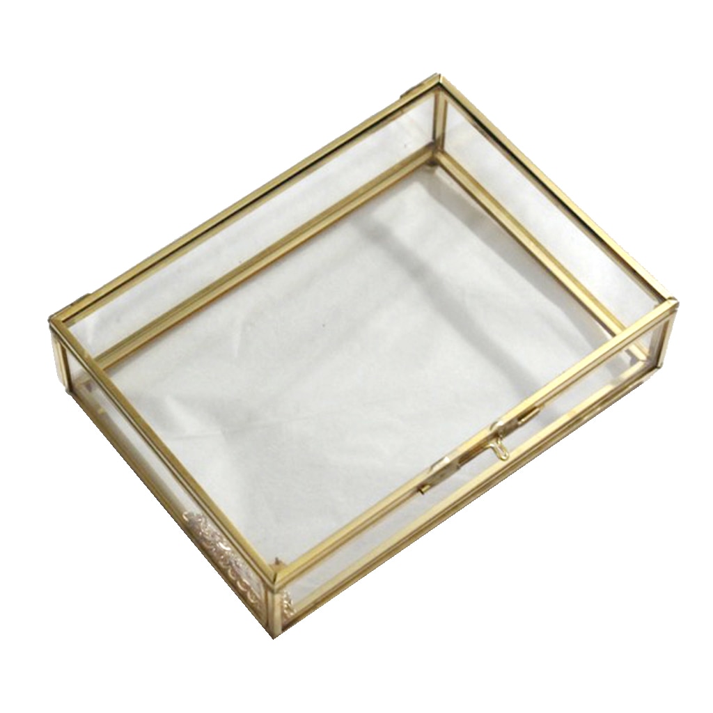 Geometrische Glas Stijl Sieraden Doos Tafel Container Voor Weergave Sieraden Souvenirs Woondecoratie Planten Container Ewelry Sto