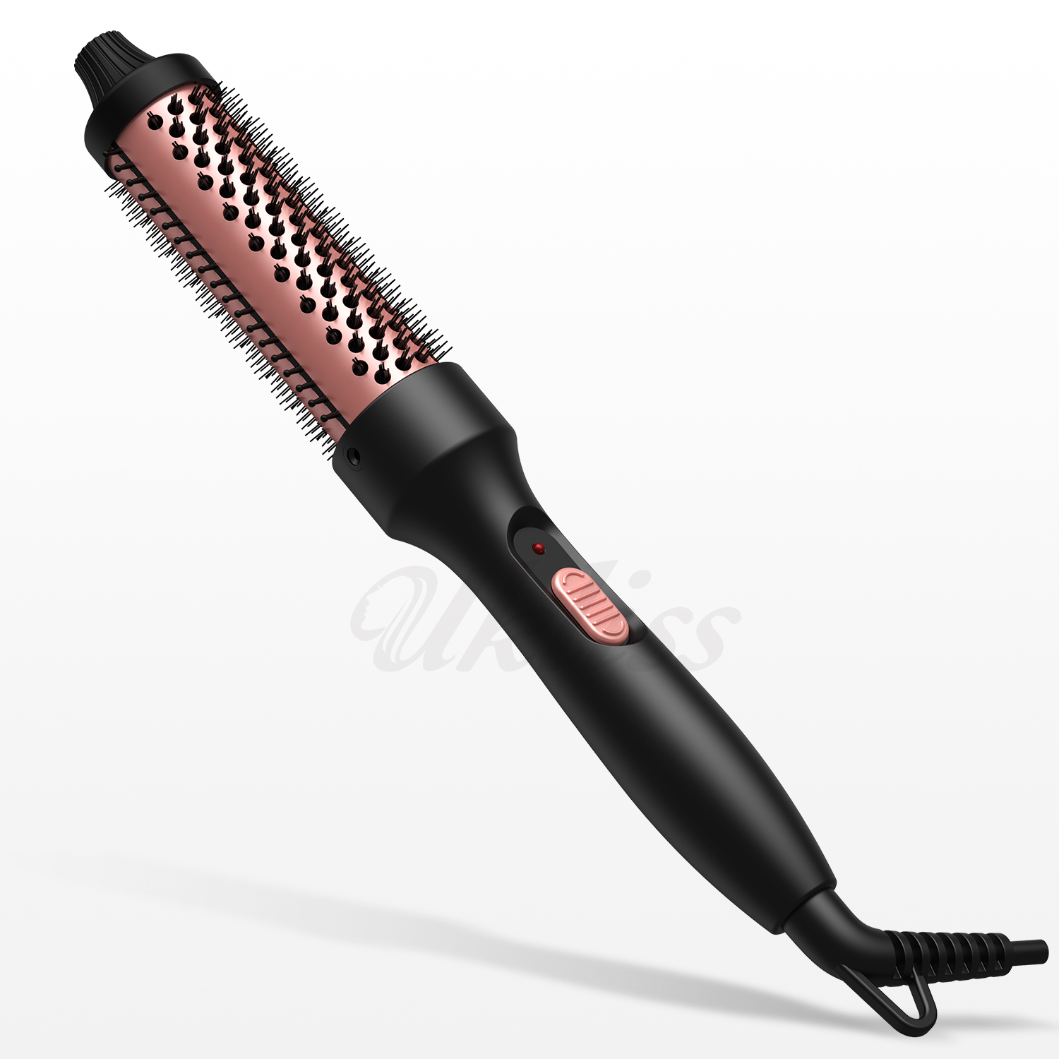 Thermal Brush Heated Curling Iron Brush 32mm Round Brush Ceramic Hair Curler Roller Volumizing Brush Curling Comb Styling Tools