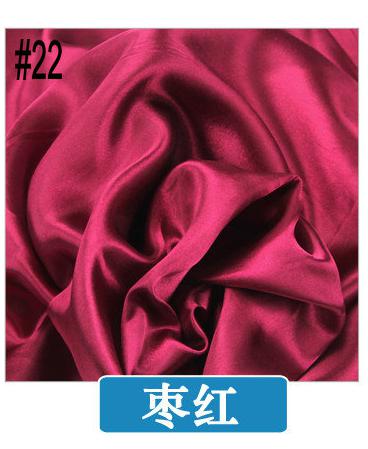 Tecido – tissu en Satin Polyester chinois, longueur 1 mètre largeur 1.45 mètre, bon marché pour mariage bricolage, bleu rose rouge or violet