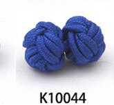 10 pairs/lot Silk Knot Cufflinks Upscale Men's Classic Double Rope Ball Knot Shape Cuff Links Handmade Silk Knots Cuff Link: K10044
